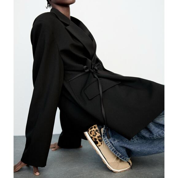 Zara Animal Print heel tab sneakers - Picture 5 of 10